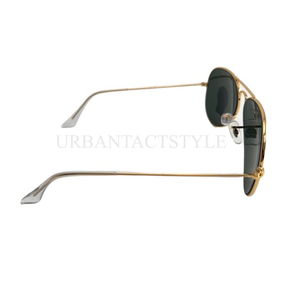 New Ray-Ban Aviator Sunglasses CLASSIC GREEN G-15 Lens - RB3025 - 58mm Standard - Picture 6 of 9